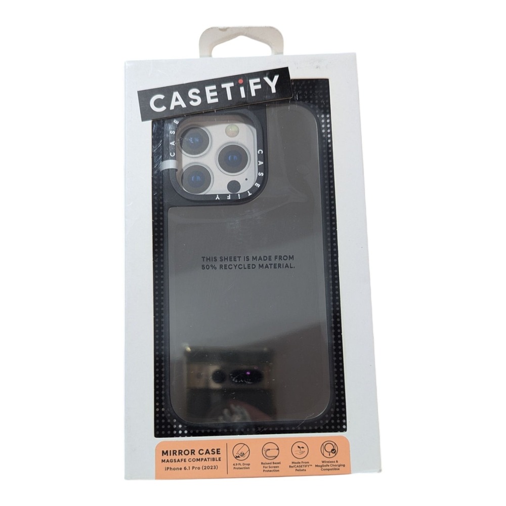 N2. CASETiFY - Mirror Case with MagSafe for Apple iPhone 15 Pro - Reflective